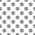 Prohibition sign insects pattern, simple style