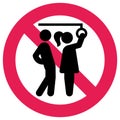 Prohibition Sign public transport, No Sexual Abuse or Harrashment