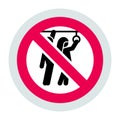 Prohibition Sign public transport, No Sexual Abuse