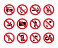 Prohibition signs