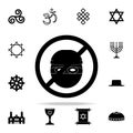 prohibition of theft icon. Religion icons universal set for web and mobile