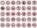 35 Prohibition & Warning Signs - Iconset