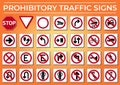 Prohibitory traffic sign Free Vector Royalty Free Stock Photo