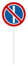 Prohibitory traffic sign - No parking on odd days