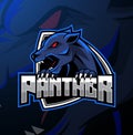 Angry panther mascot logo design