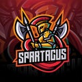 Spartacus esport mascot logo design