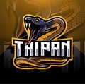 Taipan snake mascot logo design