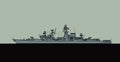 Project 1134B Berkut B. Soviet navy Kara class anti-submarine cruiser.