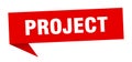 project banner. project speech bubble.