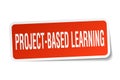 Project-based learning sticker on white