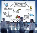 Project Brainstorm Plan Effort Mission Teamwork Concept Royalty Free Stock Photo