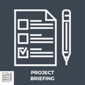 Project Briefing Line Icon