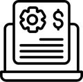 Project Budget Vector Icon Royalty Free Stock Photo