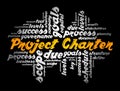 Project Charter word cloud collage