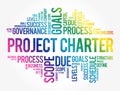 Project Charter word cloud collage