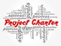 Project Charter word cloud collage