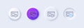 Project deadline line icon. Time management sign. Internet. Line icons. Vector