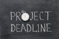 Project deadline