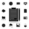 project documentation icon. Web Development icons universal set for web and mobile Royalty Free Stock Photo