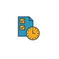 Project Duration icon. Simple element from risk management icons collection. Creative Project Duration icon ui, ux, apps, software