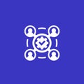 Project execution, business vector icon
