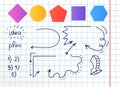 Project implementation infographic chart design element set