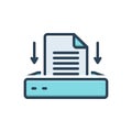 Color illustration icon for Project Inbox, task and scheme