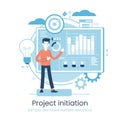 Project life cycle concept. Business analysis. Initiating and closing a project. Terms of implementation of projects. Drawing up