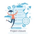 Project life cycle concept. Business analysis. Initiating and closing a project. Terms of implementation of projects. Drawing up