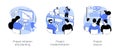 Project lifecycle isolated cartoon vector illustrations se