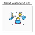 Project management color icon