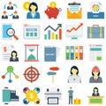 Project Management Colored Vector Icons set every single icons can be easily modified or edit Royalty Free Stock Photo