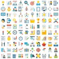 Project Management Colored Vector Icons set every single icons can be easily modified or edit Royalty Free Stock Photo