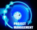 Project Management concept plan graphic Royalty Free Stock Photo