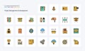 25 Project Management And Development Line Filled Style icon pack