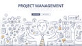 Project Management Doodle Concept