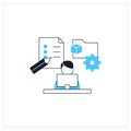 Project management flat icon