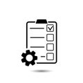 Project Management icon in flat style. Project symbol for your web site design, logo, app, UI. Vector Royalty Free Stock Photo