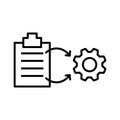 Project Management icon, vector illustration Royalty Free Stock Photo
