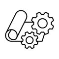 Project Management icon, vector illustration Royalty Free Stock Photo