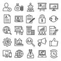 Project management Isolated Vector Icon Royalty Free Stock Photo