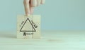 Project management triangle Time, Quality, Cost concept. Royalty Free Stock Photo