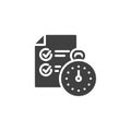 Project management vector icon Royalty Free Stock Photo