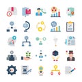Project Management Vector icons set every single icon can easily modify or edit Royalty Free Stock Photo