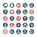 Project Management Vector icons set every single icon can easily modify or edit Royalty Free Stock Photo