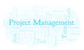 Project Management word cloud, made with text only.