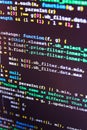 Programmer developer screen. Royalty Free Stock Photo