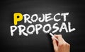 Project proposal text on blackboard