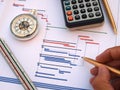 project`s time chart Royalty Free Stock Photo
