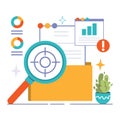 Project scope concept. Flat vector